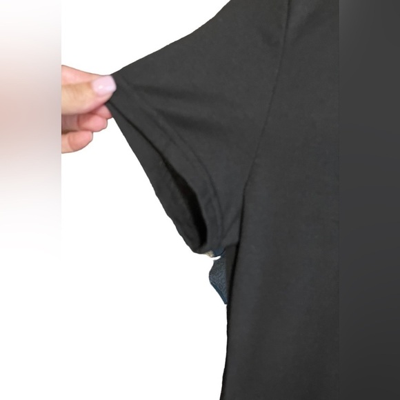 T-Shirt Dress Short Sleeve Mini Basic T-Shirt Dress in Black Size Small - Picture 6 of 13